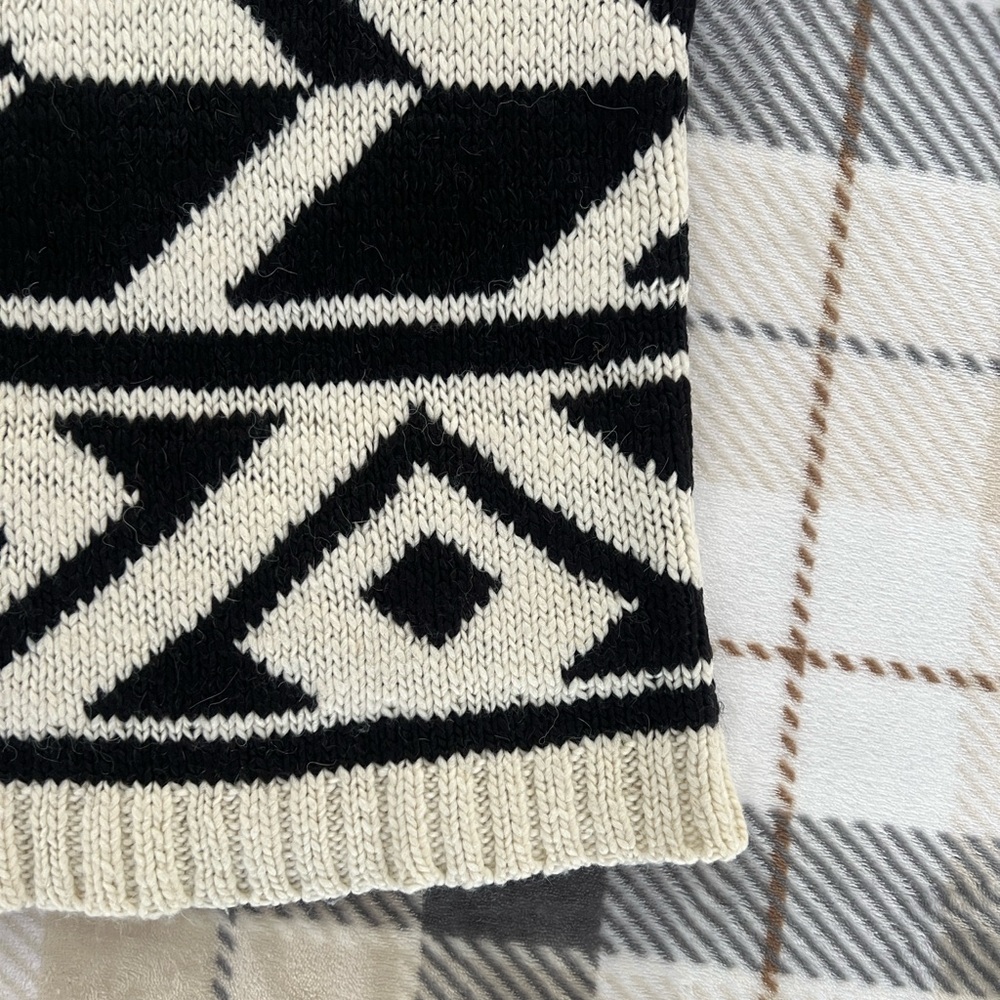 Vintage Mango Black And White Geometric Pattern W… - image 5